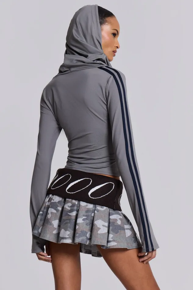 Women Shop Trackstar Hooded Cowl Top Jaded London Outerwear Women Shop Trackstar Hooded Cowl Top Jaded London Outerwear