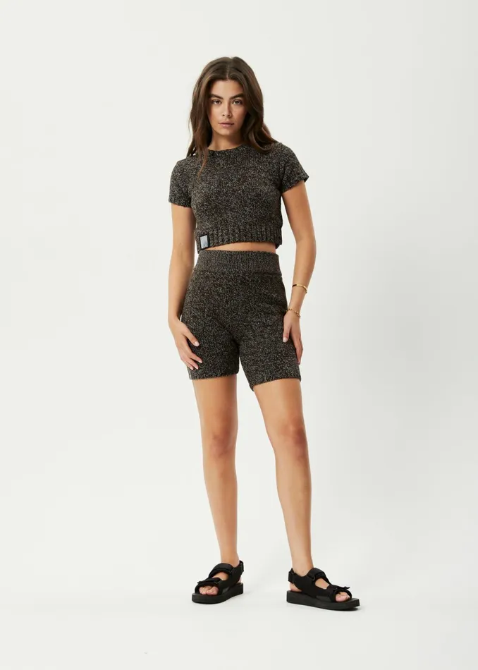 Women Shorts Afends Solace 8211 Women039s Organic Knit Bike Shorts 8211 Coffee 8211 AFENDS Women Shorts Afends Solace 8211 Women039s Organic Knit Bike Shorts 8211 Coffee 8211 AFENDS