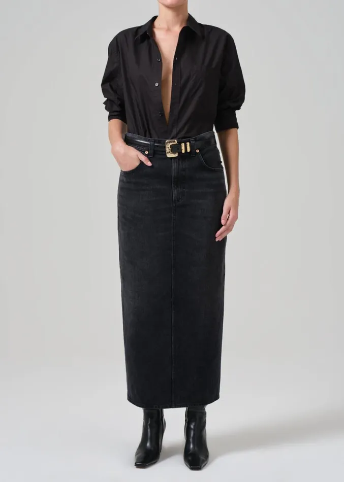 Women Shorts and Skirts Citizens Of Humanity Verona Column Skirt Mezzanote