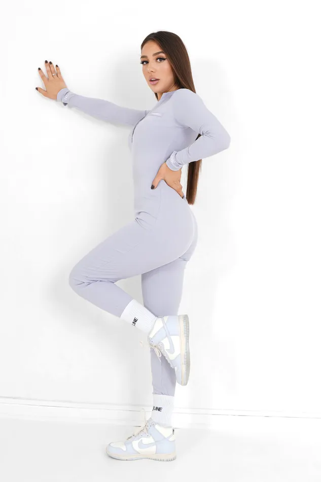 Women Sixth June Paris Dresses and Jumpsuits Ribbed Playsuit Logo Purple Women Sixth June Paris Dresses and Jumpsuits Ribbed Playsuit Logo Purple