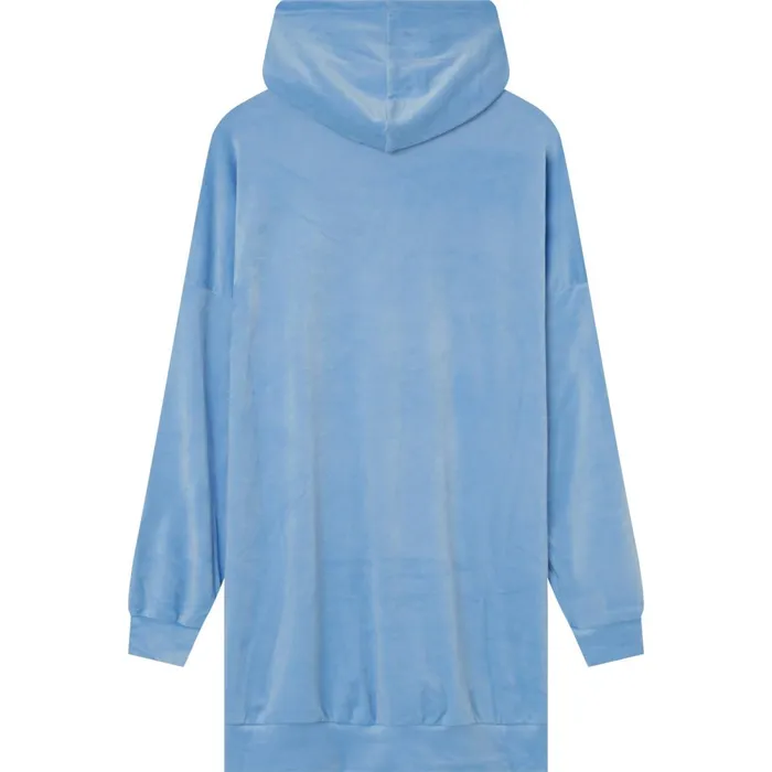 Women Sixth June Paris Dresses and Jumpsuits Velvet Strass Hoodie Dress Blue Women Sixth June Paris Dresses and Jumpsuits Velvet Strass Hoodie Dress Blue