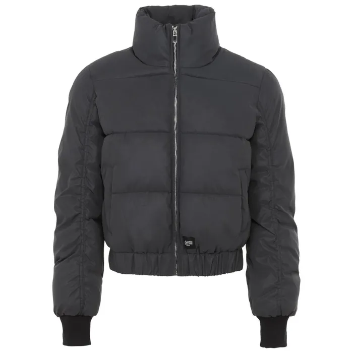 Women Sixth June Paris Outerwear Reflective High Collar Puffer Jacket Black Women Sixth June Paris Outerwear Reflective High Collar Puffer Jacket Black