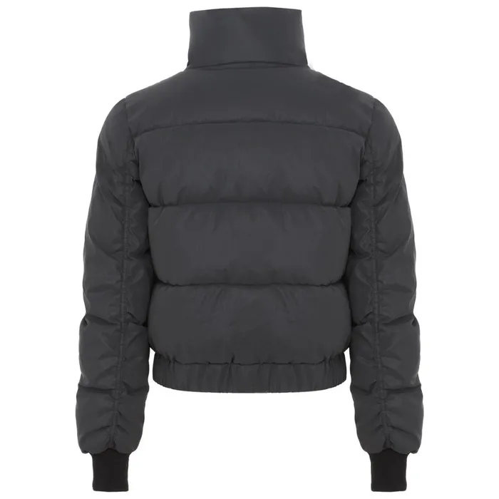 Women Sixth June Paris Outerwear Reflective High Collar Puffer Jacket Black Women Sixth June Paris Outerwear Reflective High Collar Puffer Jacket Black