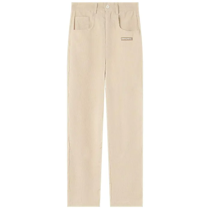 Women Sixth June Paris Pants Joggers Leggings Corduroy Straight Pants Beige Women Sixth June Paris Pants Joggers Leggings Corduroy Straight Pants Beige