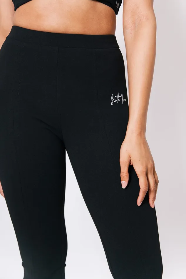 Women Sixth June Paris Pants Joggers Leggings Flare Splitted Trousers Black Women Sixth June Paris Pants Joggers Leggings Flare Splitted Trousers Black