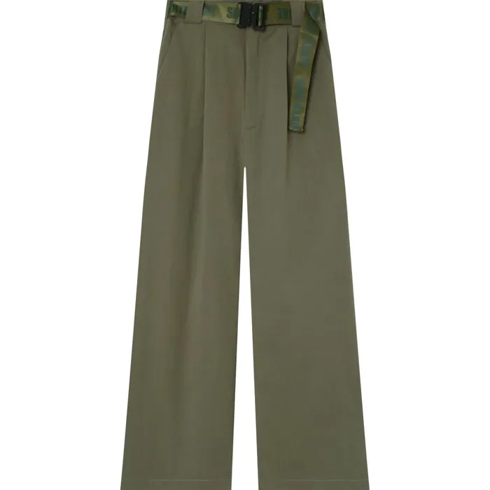 Women Sixth June Paris Pants Joggers Leggings Twill Wide Leg Pants Curve Khaki Green Women Sixth June Paris Pants Joggers Leggings Twill Wide Leg Pants Curve Khaki Green