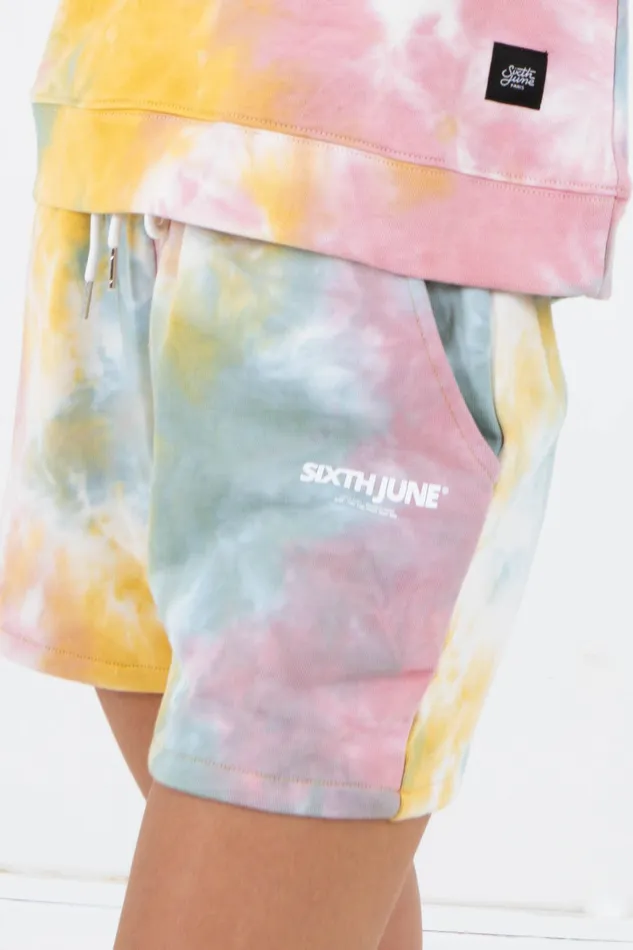 Women Sixth June Paris Shorts Skirts Colored Logo Short Yellow Multi Women Sixth June Paris Shorts Skirts Colored Logo Short Yellow Multi