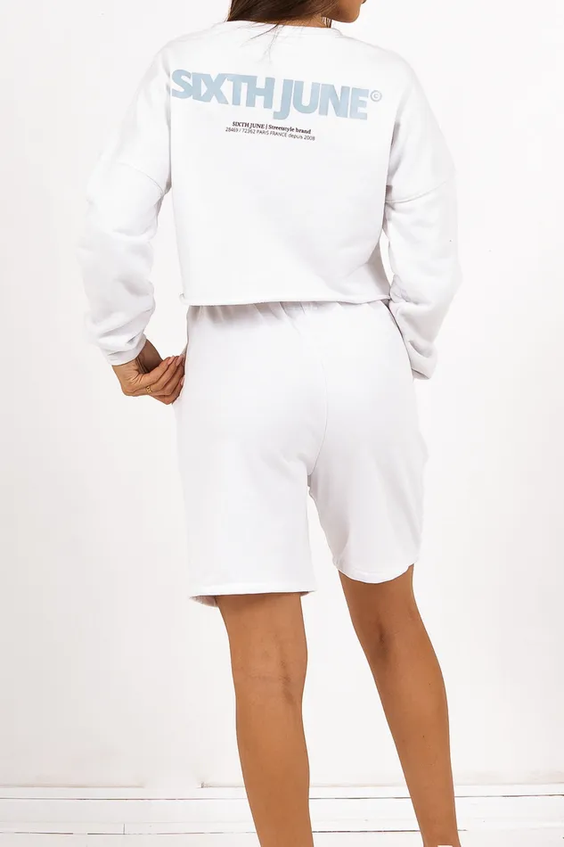 Women Sixth June Paris Shorts Skirts Jersey Shorts White Women Sixth June Paris Shorts Skirts Jersey Shorts White