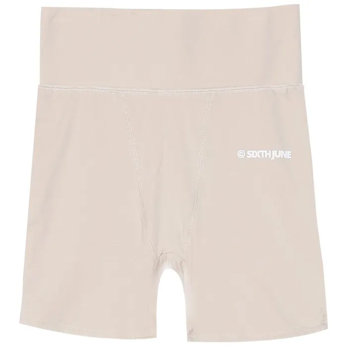 Women Sixth June Paris Shorts Skirts Short Cycling Logo Beige Women Sixth June Paris Shorts Skirts Short Cycling Logo Beige