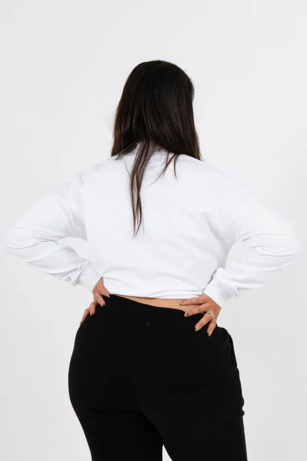 Women Sixth June Paris Sweats Knitwear Limited Edition Sweatshirt Curve White Women Sixth June Paris Sweats Knitwear Limited Edition Sweatshirt Curve White
