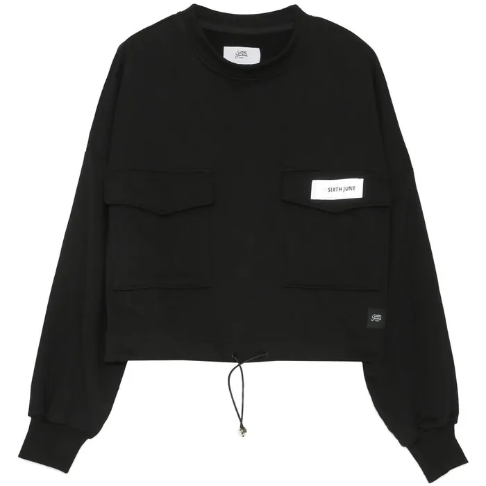 Women Sixth June Paris Sweats Knitwear Logo Reflective Sweatshirt Curve Black Women Sixth June Paris Sweats Knitwear Logo Reflective Sweatshirt Curve Black