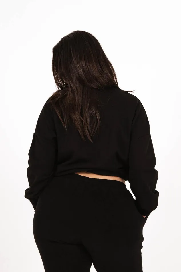 Women Sixth June Paris Sweats Knitwear Logo Reflective Sweatshirt Curve Black Women Sixth June Paris Sweats Knitwear Logo Reflective Sweatshirt Curve Black