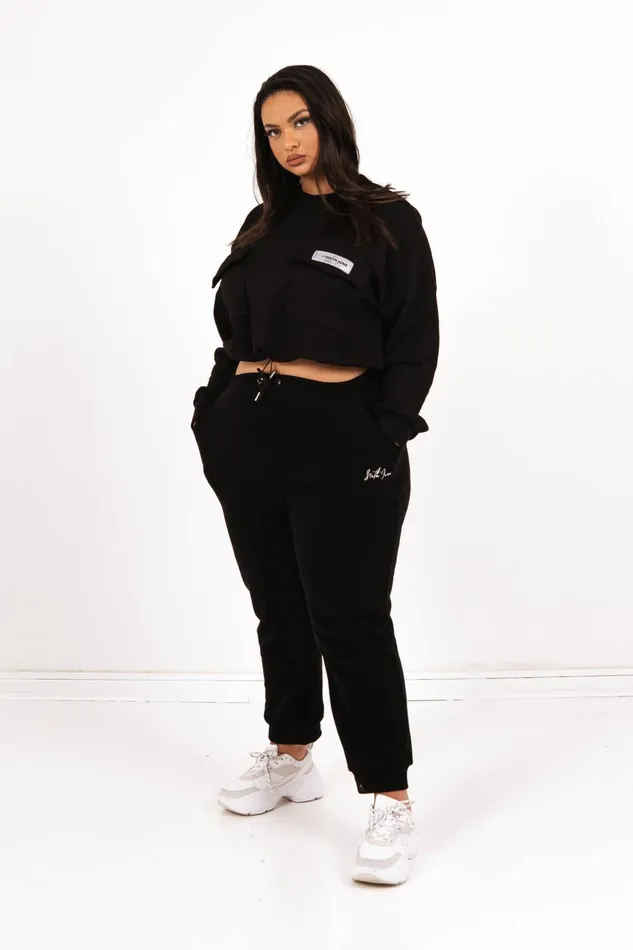 Women Sixth June Paris Sweats Knitwear Logo Reflective Sweatshirt Curve Black Women Sixth June Paris Sweats Knitwear Logo Reflective Sweatshirt Curve Black