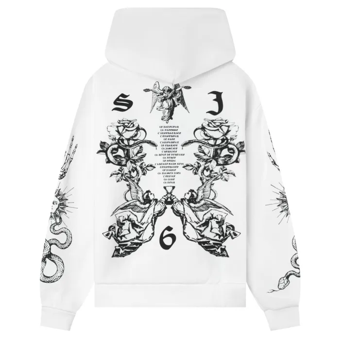Women Sixth June Paris Sweats Knitwear Tarot Prints Hoodie White Women Sixth June Paris Sweats Knitwear Tarot Prints Hoodie White