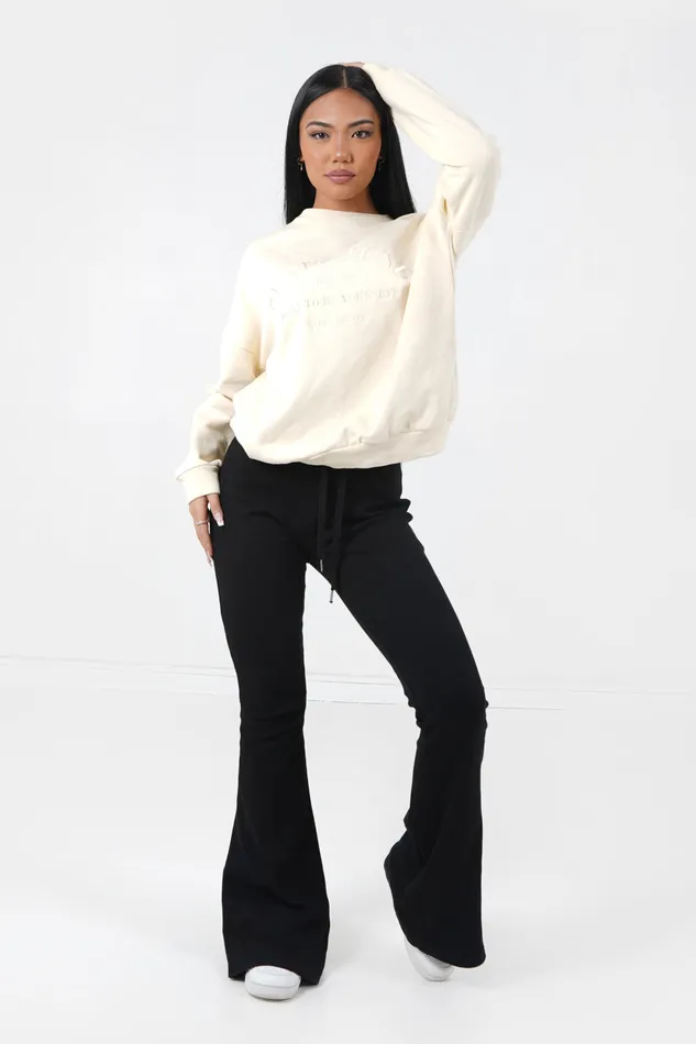 Women Sixth June Paris Sweats Knitwear Tone On Tone Sweatshirt Yellow Women Sixth June Paris Sweats Knitwear Tone On Tone Sweatshirt Yellow