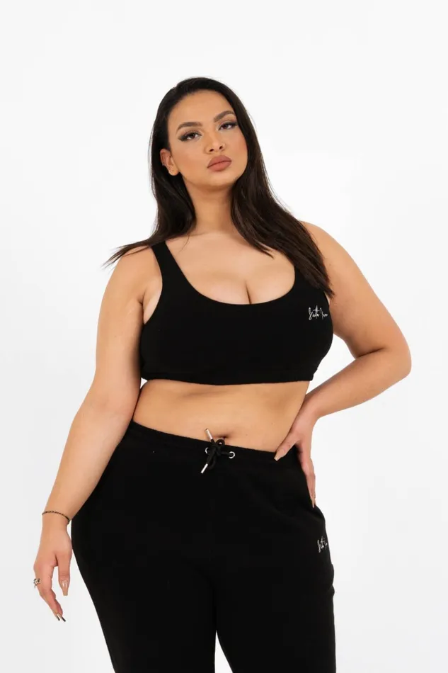 Women Sixth June Paris Tshirts Bodysuits Tops Signature Soft Bra Curve Black