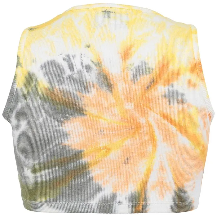 Women Sixth June Paris Tshirts Bodysuits Tops Spiral Tie Dye Crop Top Orange Multi Women Sixth June Paris Tshirts Bodysuits Tops Spiral Tie Dye Crop Top Orange Multi