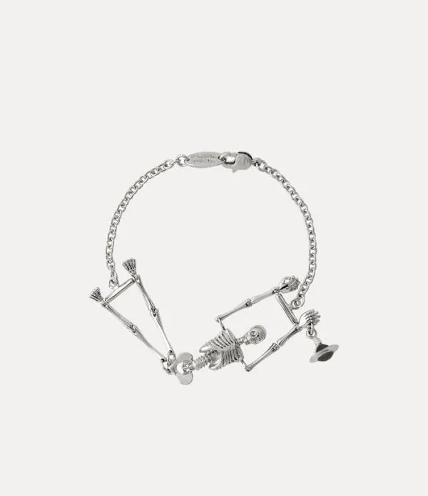 Women Skeleton Bracelet Silver Viviennewestwood Bracelets