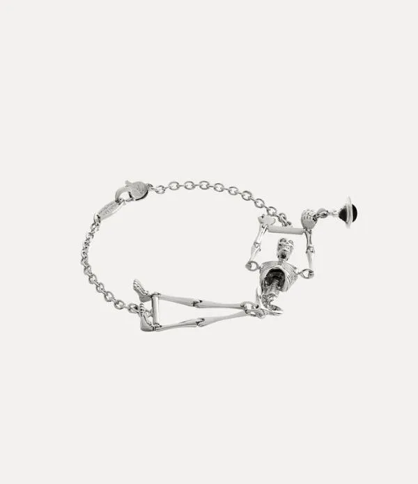 Women Skeleton Bracelet Silver Viviennewestwood Bracelets
