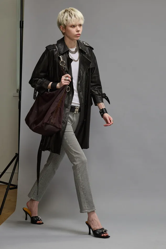 Women Skinny R13 Kick Fit 8211 Printed Houndstooth