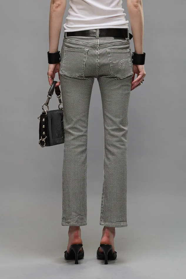 Women Skinny R13 Kick Fit 8211 Printed Houndstooth