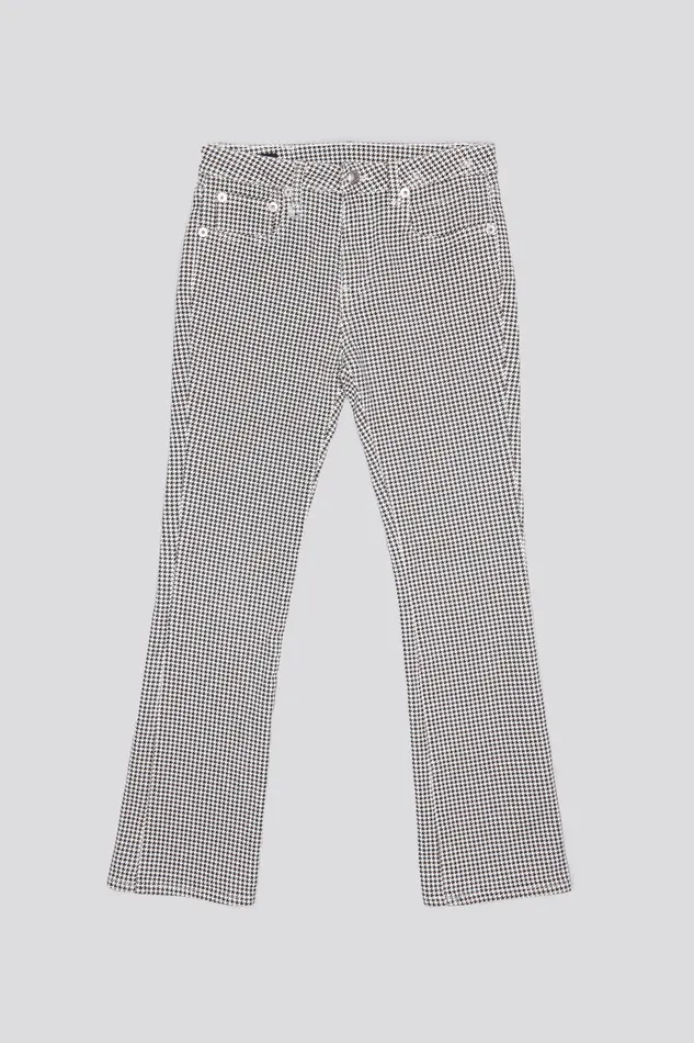 Women Skinny R13 Kick Fit 8211 Printed Houndstooth