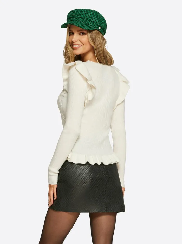 Women Skye Sweater In Pristine Jessica Simpson Tops and Tees