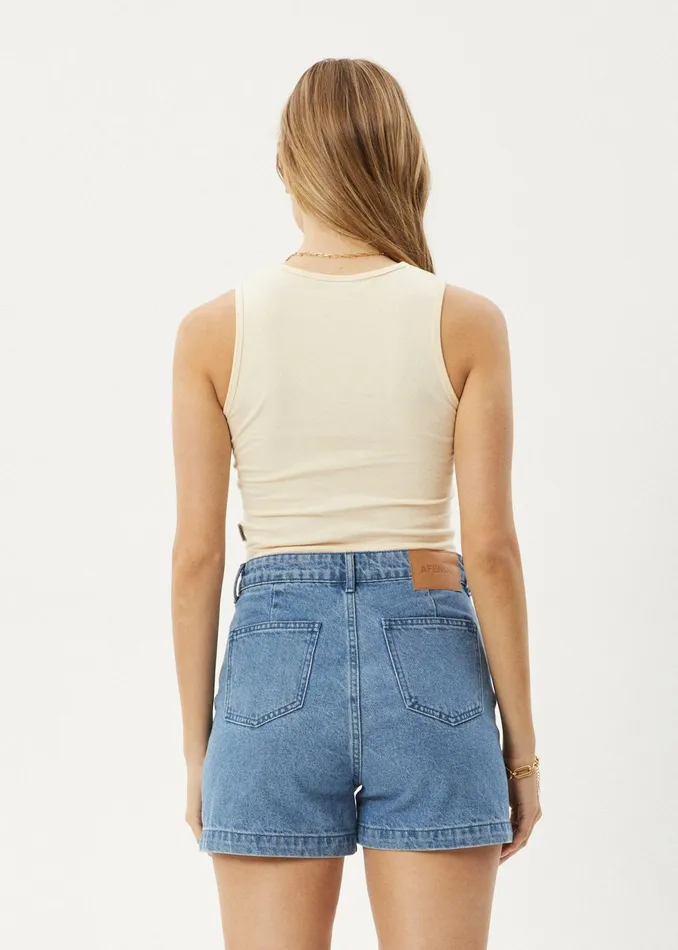 Women Sleeveless Afends AFENDS Womens Sunny 8211 Tank 8211 Sand
