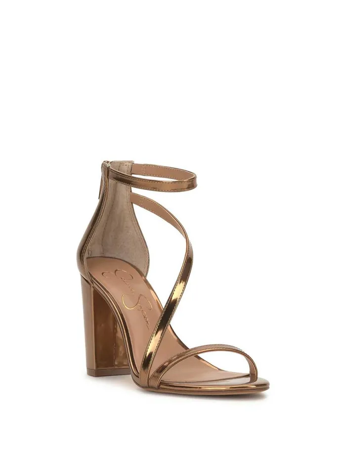 Women Sloyan High Heel Sandal In Bronze Jessica Simpson Sandals