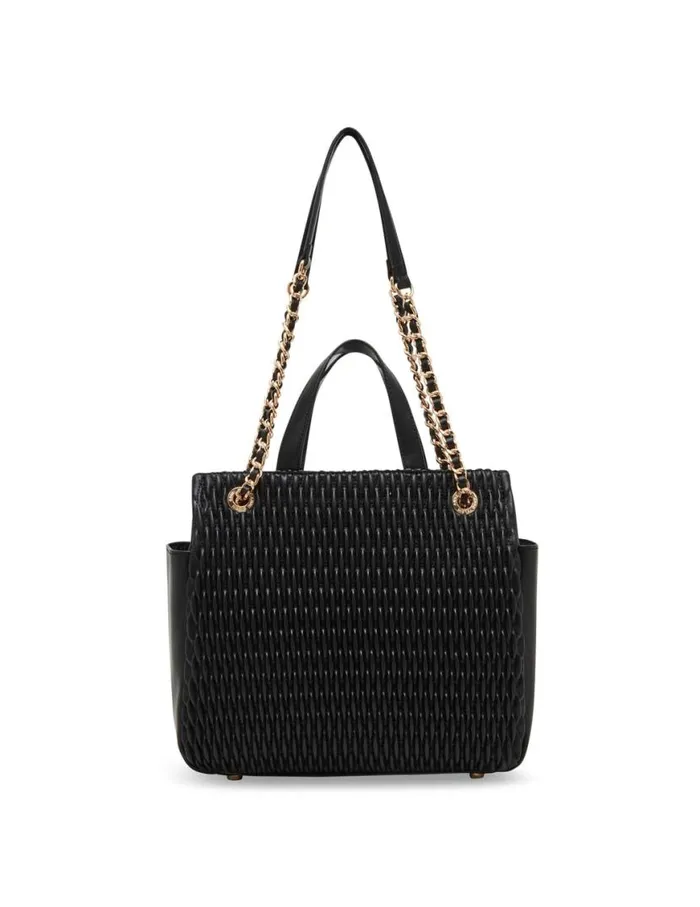 Women Small Ruched Tote With Convertible Strap Black Anne Klein Tote Bags