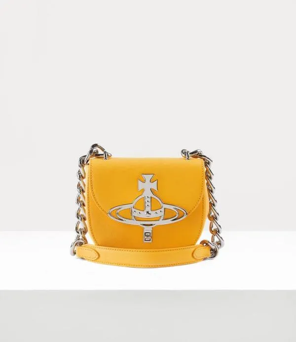 Women Sofia Saddle Bag Yellow Viviennewestwood Handbags