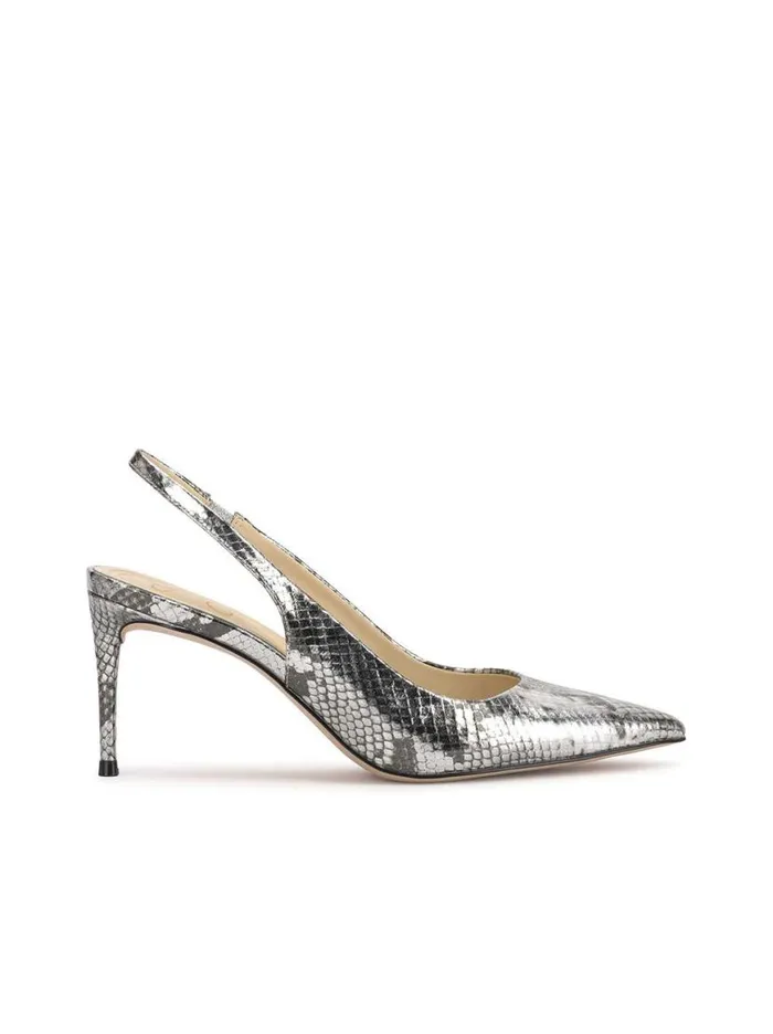 Women Souli Sling Back Heel In Chrome Snake Jessica Simpson Pumps