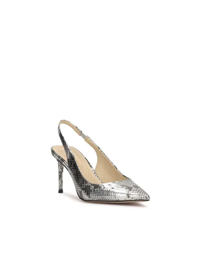 Women Souli Sling Back Heel In Chrome Snake Jessica Simpson Pumps
