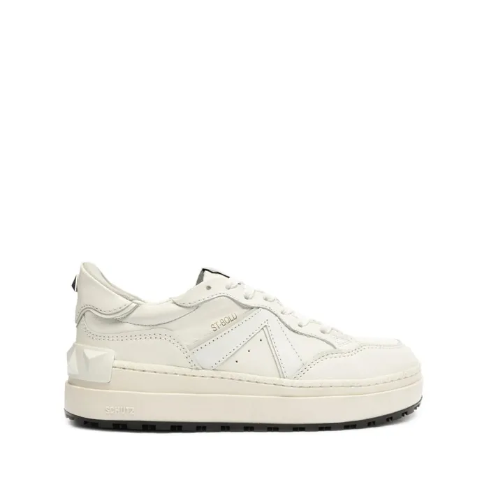 Women STBOLD Leather Sneaker White Schutz Shoes Sneakers