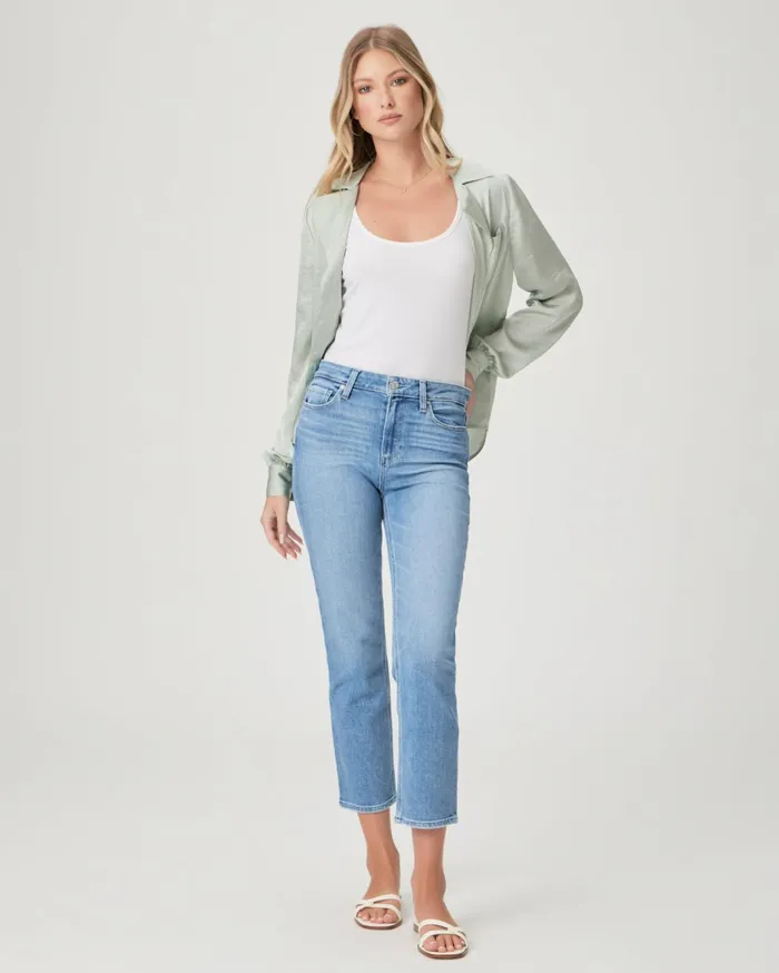 Women Straight PAIGE Cindy Crop Straight Jean 8211 Persona