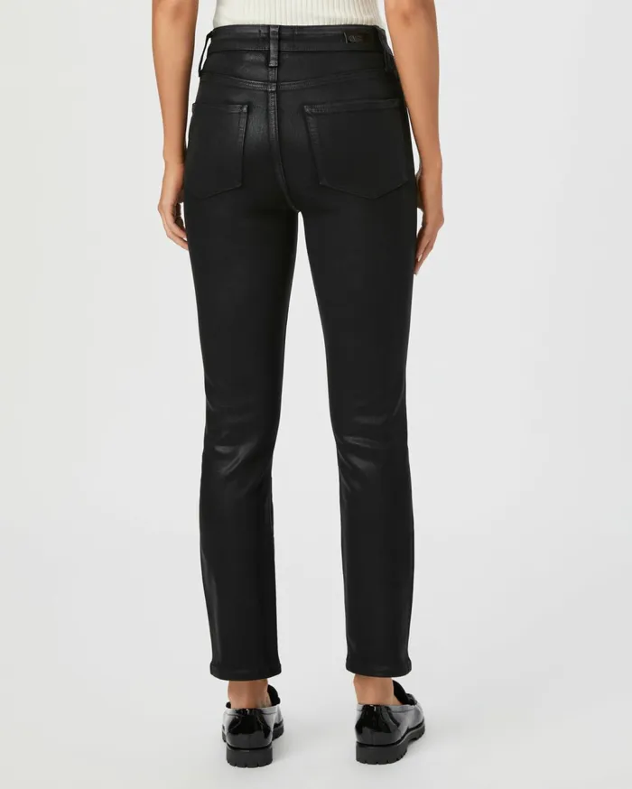 Women Straight PAIGE Cindy Straight Jean 8211 Black Fog Luxe Coating Women Straight PAIGE Cindy Straight Jean 8211 Black Fog Luxe Coating