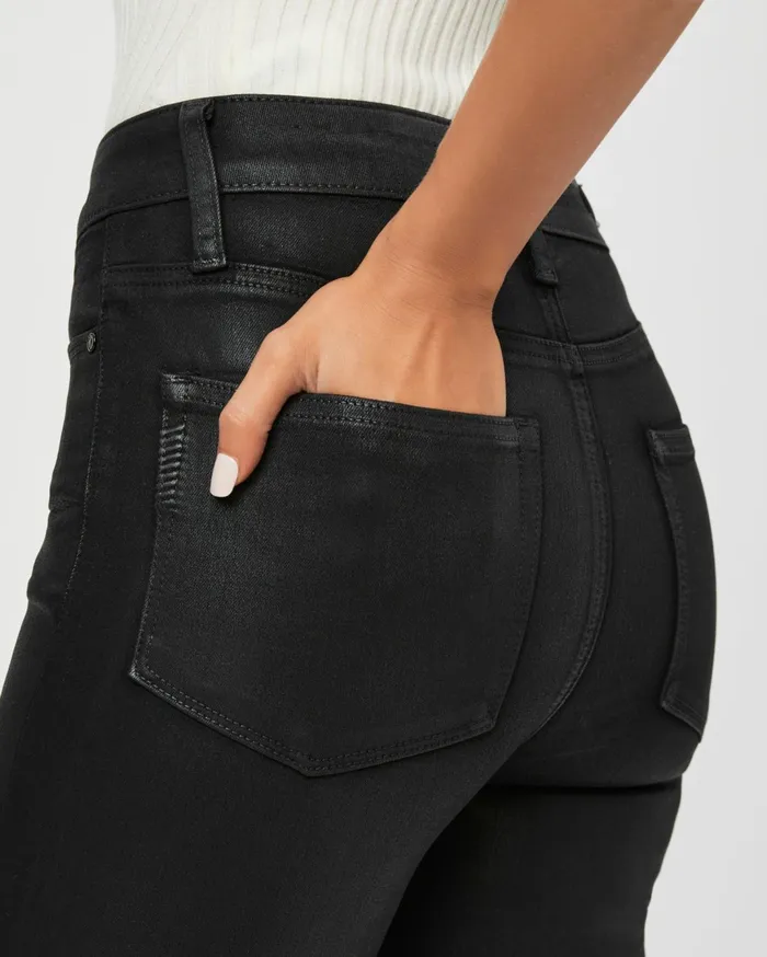 Women Straight PAIGE Cindy Straight Jean 8211 Black Fog Luxe Coating Women Straight PAIGE Cindy Straight Jean 8211 Black Fog Luxe Coating