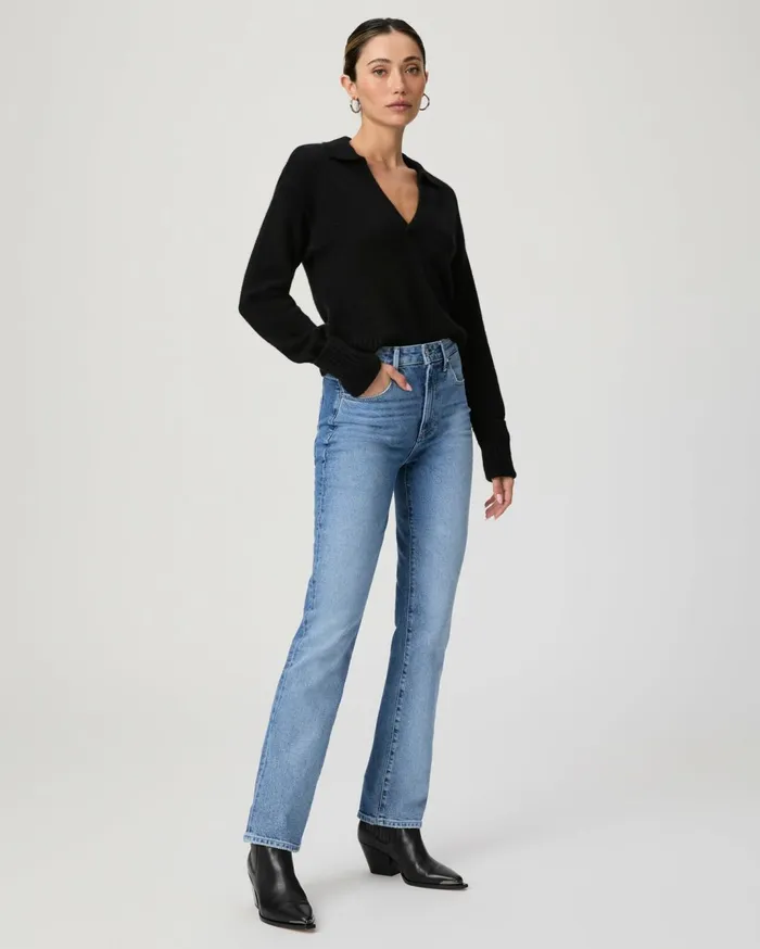 Women Straight PAIGE Stella 31 Inch Straight Jean 8211 Walk Of Fame