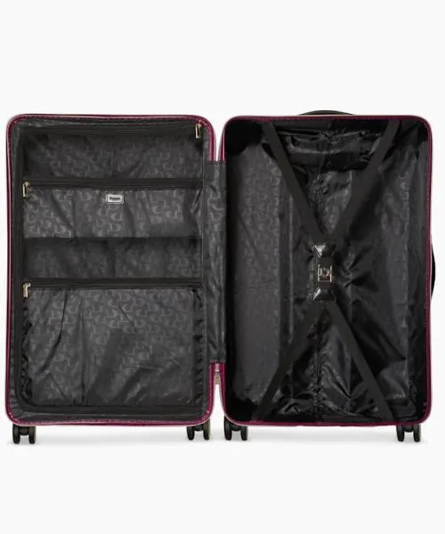Women Suitcases Travel Bags and Luggage Dune London Olive Large 8211 Dark Pink Pink