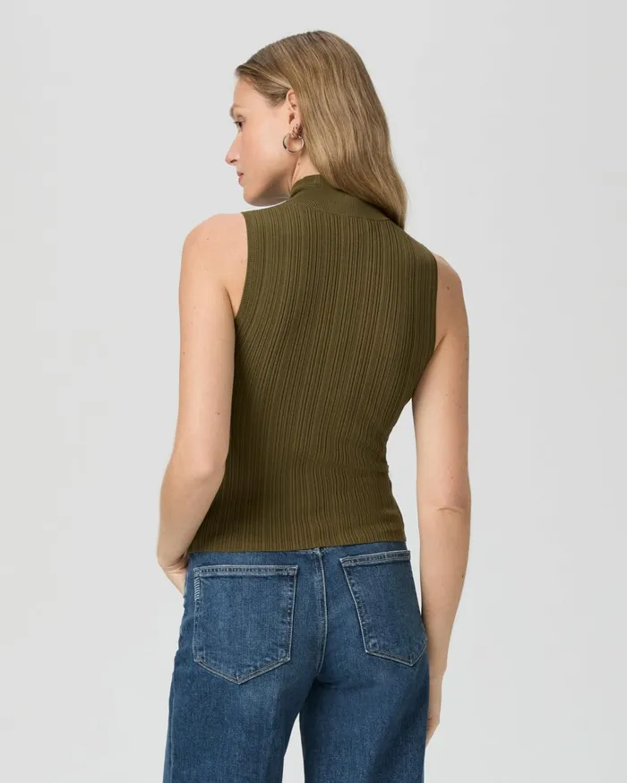 Women Sweaters and Sweatshirts PAIGE Brin Sweater Tank 8211 Spanish Moss Women Sweaters and Sweatshirts PAIGE Brin Sweater Tank 8211 Spanish Moss