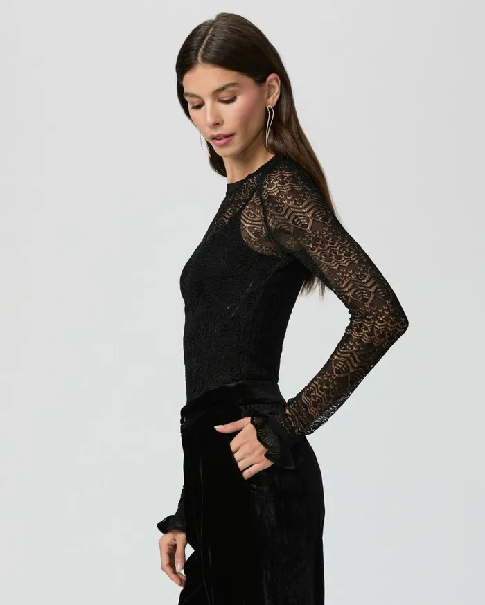 Women Sweaters and Sweatshirts PAIGE Ciera Top 8211 Black Women Sweaters and Sweatshirts PAIGE Ciera Top 8211 Black