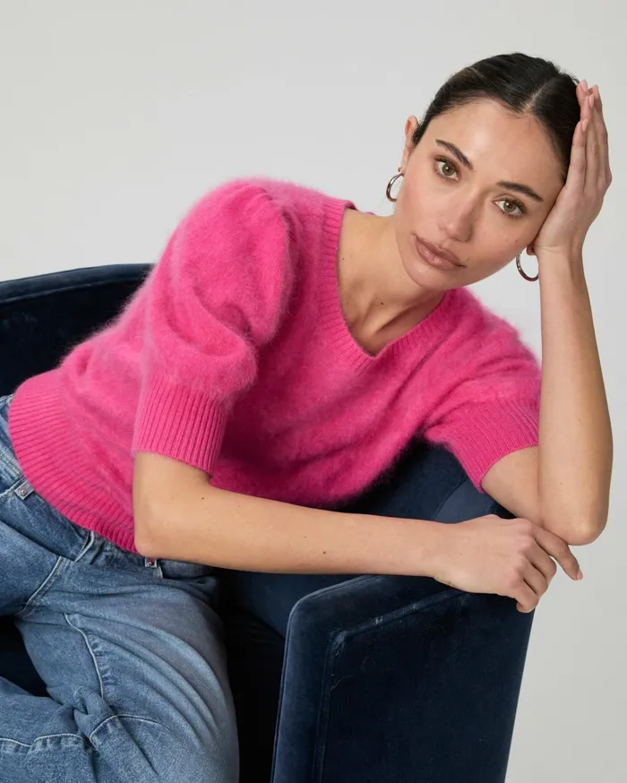 Women Sweaters and Sweatshirts PAIGE Gladiolus Sweater 8211 Cherries Jubilee Cashmere Women Sweaters and Sweatshirts PAIGE Gladiolus Sweater 8211 Cherries Jubilee Cashmere