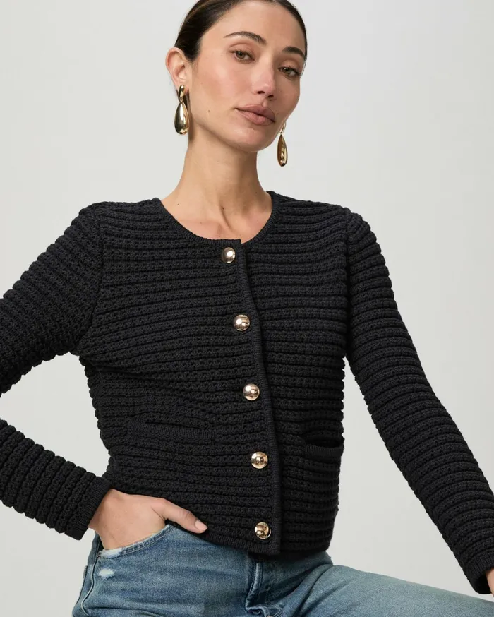 Women Sweaters and Sweatshirts PAIGE Oberon Cardigan 8211 Black Women Sweaters and Sweatshirts PAIGE Oberon Cardigan 8211 Black