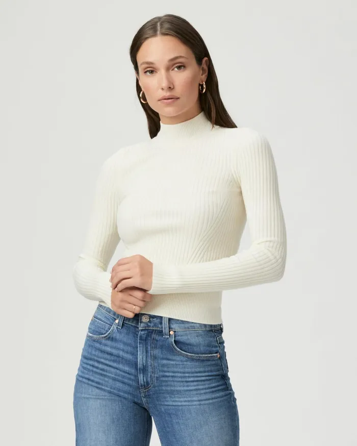 Women Sweaters and Sweatshirts PAIGE Raisa Top 8211 Ivory