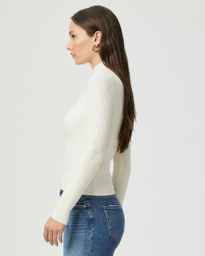Women Sweaters and Sweatshirts PAIGE Raisa Top 8211 Ivory Women Sweaters and Sweatshirts PAIGE Raisa Top 8211 Ivory
