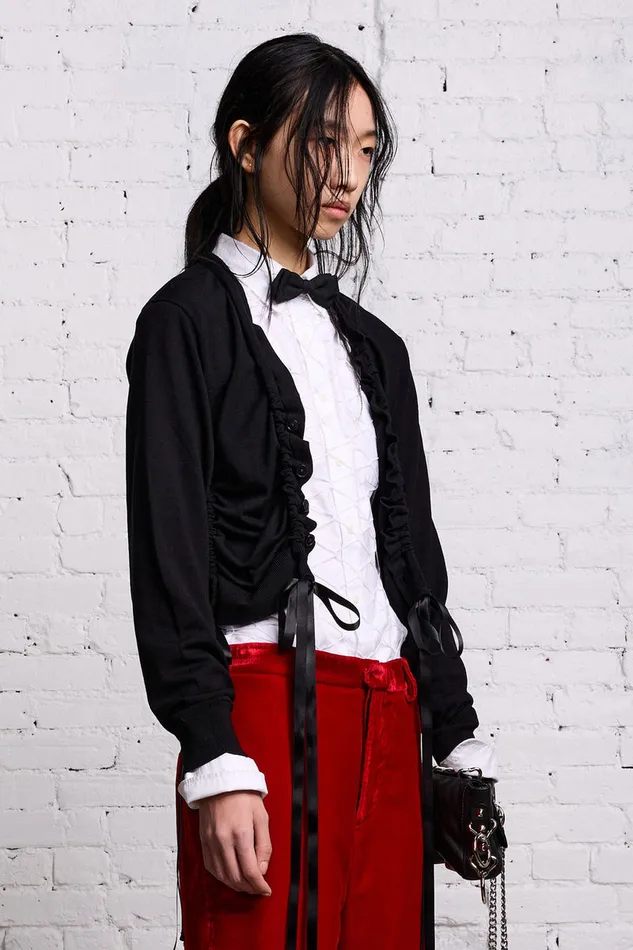 Women Sweaters R13 Shirred Cardigan 8211 Black