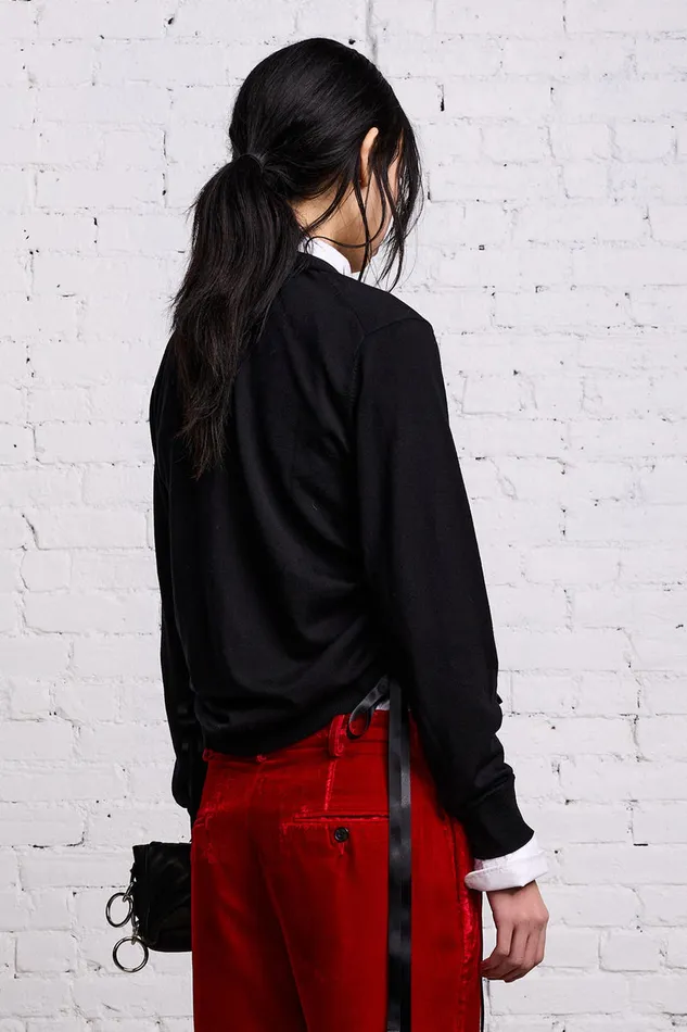 Women Sweaters R13 Shirred Cardigan 8211 Black