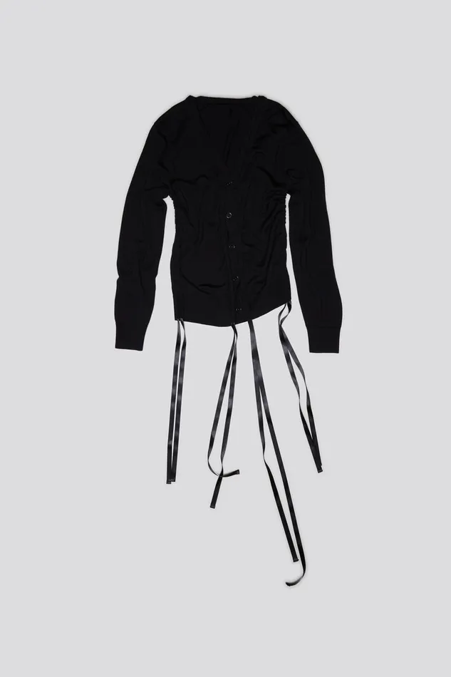 Women Sweaters R13 Shirred Cardigan 8211 Black