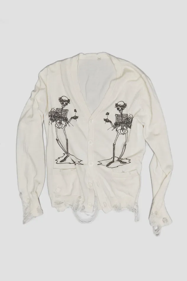 Women Sweaters R13 Skeletal Cardigan 8211 White