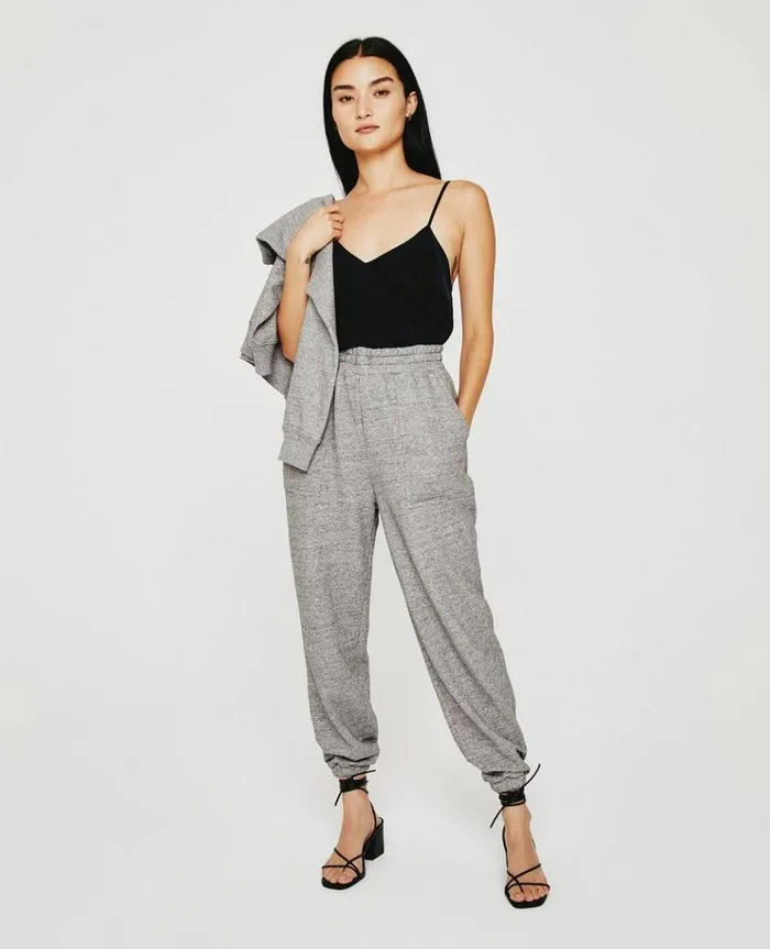 Women Sweatpants AG Jeans Nova Sweatpant Heather Grey